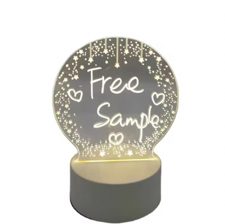 Decoratiuni - Panou creativ LED cu Mesaje Personalizate 16.9 X 12.8 cm