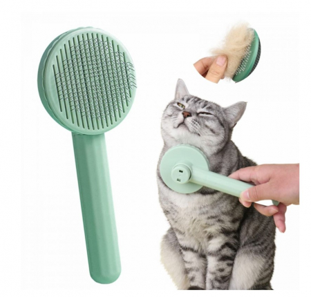 Selecție de Produse Sub 100 RON - Perie pentru Animale – Ideala pentru caini sau pisici, cu Maner Ergonomic si Curatare Usoara