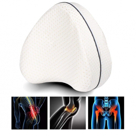 Perna Ortopedica pentru un Somn Confortabil – CELhome- Pentru Genunchi si Solduri, Memory Foam, 28x20 cm, Suport Sciatic, Dureri de Spate, suport in Sarcina [8]