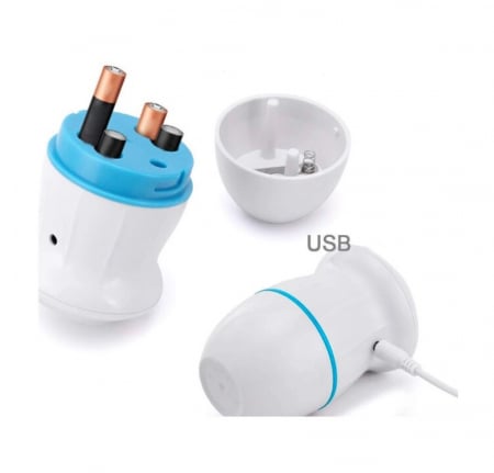 Pila electrica CELhome pentru calcaie uscate si crapate – design ergonomic, alimentare USB si baterii, cu mini perie de curatare [5]