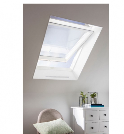 Plasa tantari pentru fereastra de mansarda, fixa, cu scai, 150 x 180 cm, alba [1]