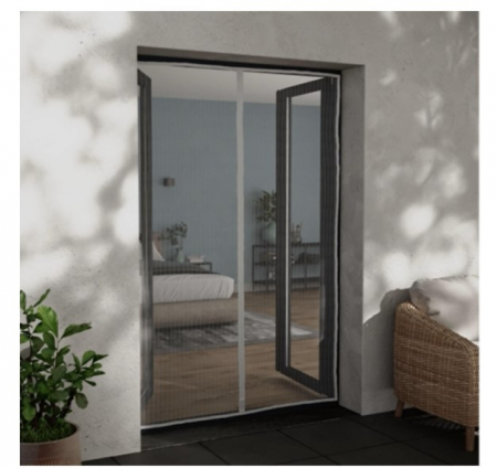 Plasa tantari pentru usa, tip perdea cu magnet, 100x230 cm, culoare neagra, CELhome [8]