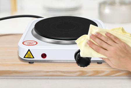 Plita electrica portabila cu o zona de gatit 1000W cu 5 trepte de putere pentru gatit rapid [9]