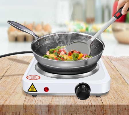 Plita electrica portabila cu o zona de gatit 1000W cu 5 trepte de putere pentru gatit rapid [8]