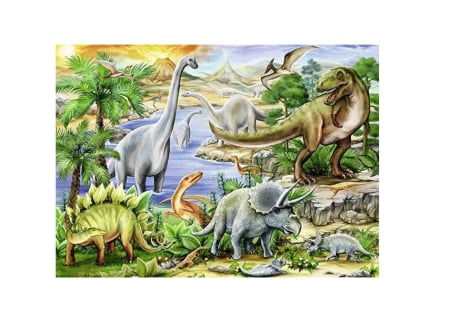 Idei inteligente sub 100 RON - puzzle 1000 piese dinozauri