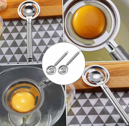 Separator albus de ou din inox CELhome – ustensila practica pentru gatit si copt [1]