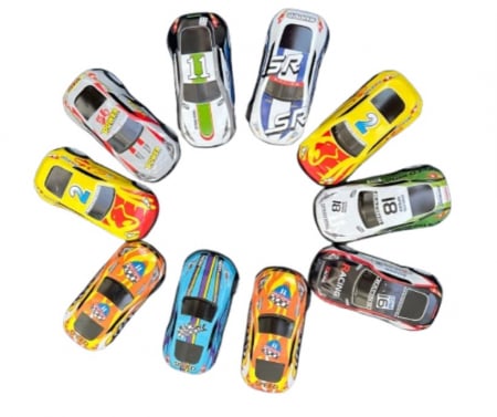 Set 10 masinute de curse din plastic pentru copii [2]