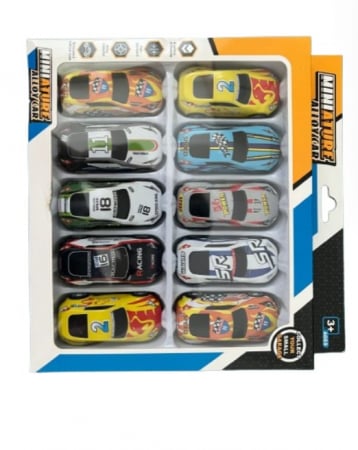 Set 10 masinute de curse din plastic pentru copii [4]
