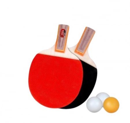 Selecție de Produse Sub 100 RON - Set 2 Palete Tenis de Masă + 3 Mingi CELhome