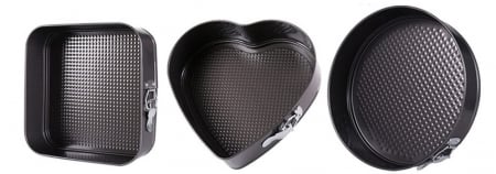 Set 3 Tavi de Copt cu Baza Detasabila si Invelis Antiaderent – Ideal pentru Torturi si Prajituri [1]