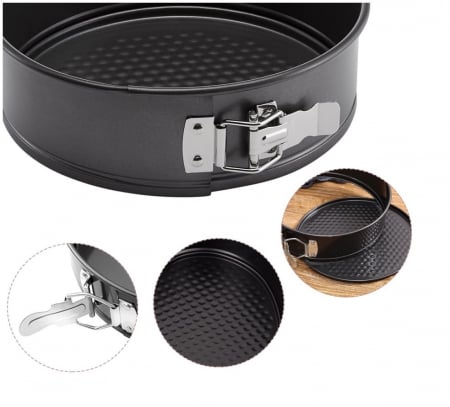 Set 3 Tavi de Copt cu Baza Detasabila si Invelis Antiaderent – Ideal pentru Torturi si Prajituri [7]