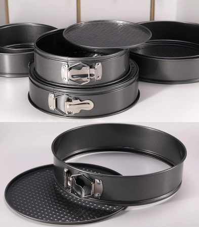 Set 3 Tavi de Copt cu Baza Detasabila si Invelis Antiaderent – Ideal pentru Torturi si Prajituri [5]