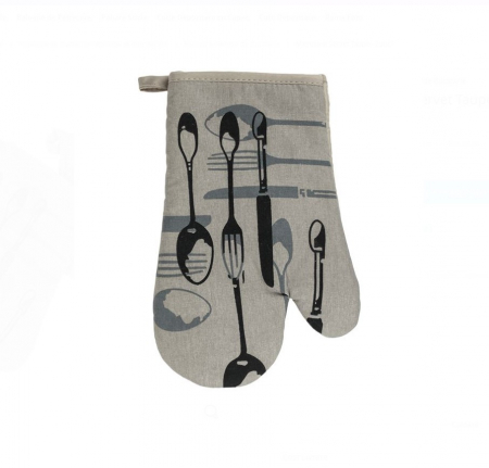 Set Bucatarie CELhome 4 Piese – Sort, Manusa, Servet si Prosop – Practic si Elegant, Gri [3]