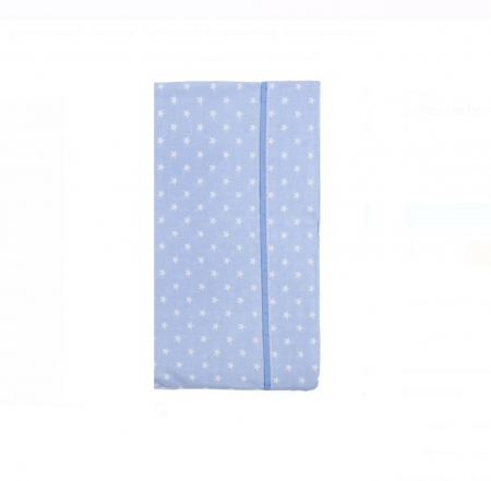 Set CELhome pentru Bebe – Lenjerie, Patura si Perna, Albastru cu Stele [1]