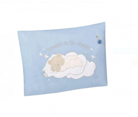 Set CELhome pentru Bebe – Lenjerie, Patura si Perna, Albastru cu Stele [7]