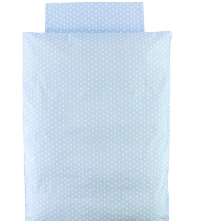 Set CELhome pentru Bebe – Lenjerie, Patura si Perna, Albastru cu Stele [3]