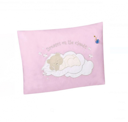Set CELhome pentru Bebe – Lenjerie, Patura si Perna, Roz cu Stele [4]