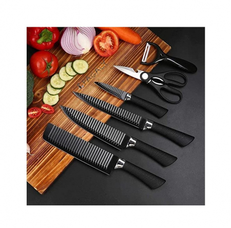 Set de 6 Cuțite din Oțel Inoxidabil CELhome – Cuțite de Bucătărie [2]
