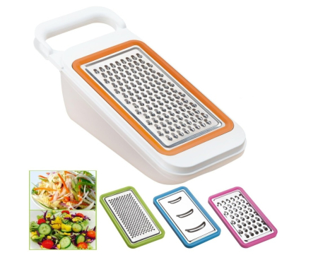 Set Razatoare cu Bol 4 Piese – Inox si PVC, Rastel Interschimbabil, Bol Colectare Inclus, Design Compact si Functional [3]