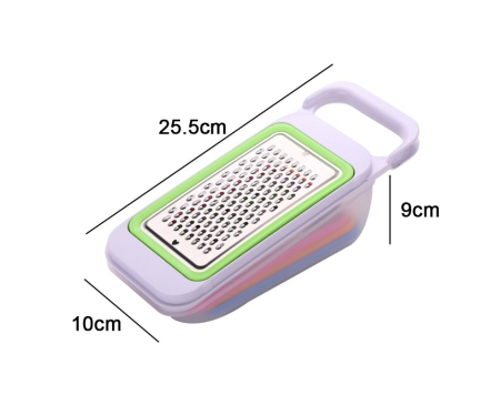 Set Razatoare cu Bol 4 Piese – Inox si PVC, Rastel Interschimbabil, Bol Colectare Inclus, Design Compact si Functional [1]