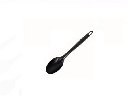 Set Ustensile de Servit Masa, Lingura adanca, Lingura putin adanca, Spatula cu Gauri, Lingura cu Gauri, Negru [1]