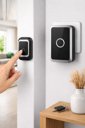 Sonerie wireless cu receptor pentru priza 220V, 32 melodii, montaj usor, semnal stabil [5]