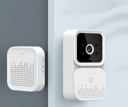 Sonerie Wireless Video, Conectivitate Android/iOS, Audio Bidirectional, Distanta 30 Metri, WiFi 2.4Mghz, Alba [4]