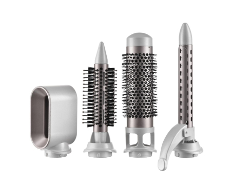 Styler 5-in-1 pentru par cu putere 1200 W, 5 accesorii interschimbabile – uscator, ondulator, perii, 2 trepte temperatura + functia „cool shot” [2]