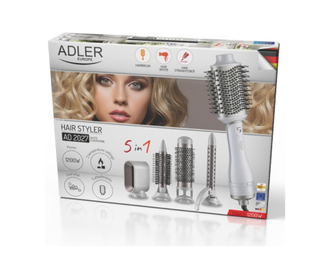 Styler 5-in-1 pentru par cu putere 1200 W, 5 accesorii interschimbabile – uscator, ondulator, perii, 2 trepte temperatura + functia „cool shot” [13]