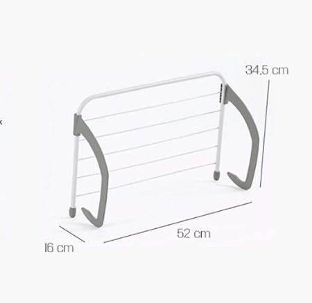 Suport Uscator Rabatabil pentru Haine – Prindere pe Balcon, Calorifer, Bara sau, Compact, Portabil, Economisire Spatiu [4]