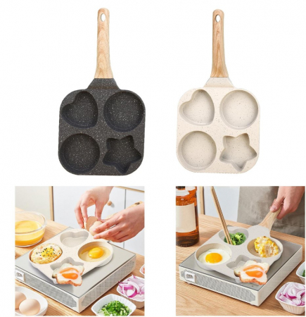 Tigaie grill cu 4 compartimente din ceramica antiaderenta CELhome [6]