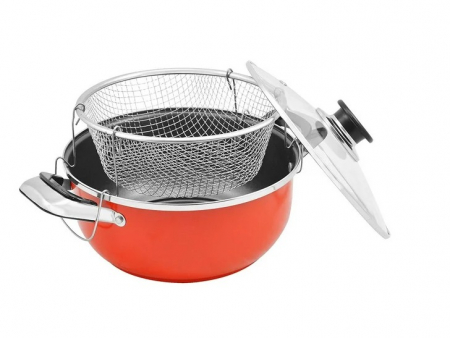 Tigaie pentru prajit si gatit -CELhome- non stick cu cos prajire 28 cm, antiaderenta, usor de curatat [8]