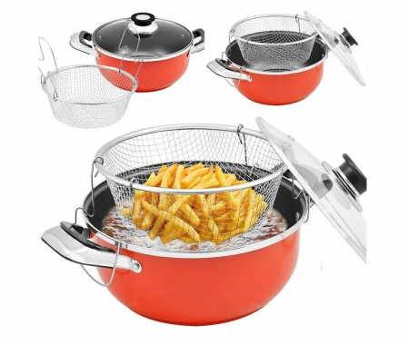 Selecție de Produse Sub 100 RON - Tigaie pentru prajit si gatit -CELhome- non stick cu cos prajire 28 cm, antiaderenta, usor de curatat