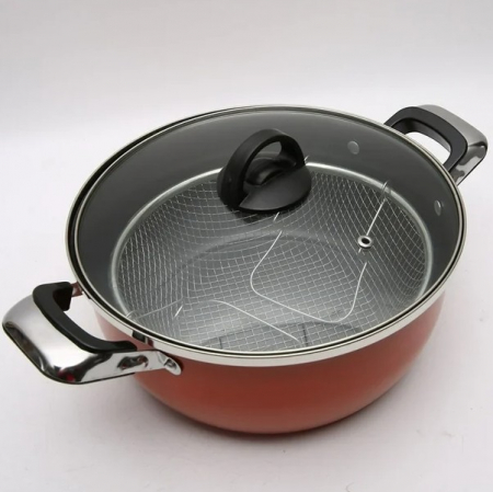 Tigaie pentru prajit si gatit -CELhome- non stick cu cos prajire 28 cm, antiaderenta, usor de curatat [1]