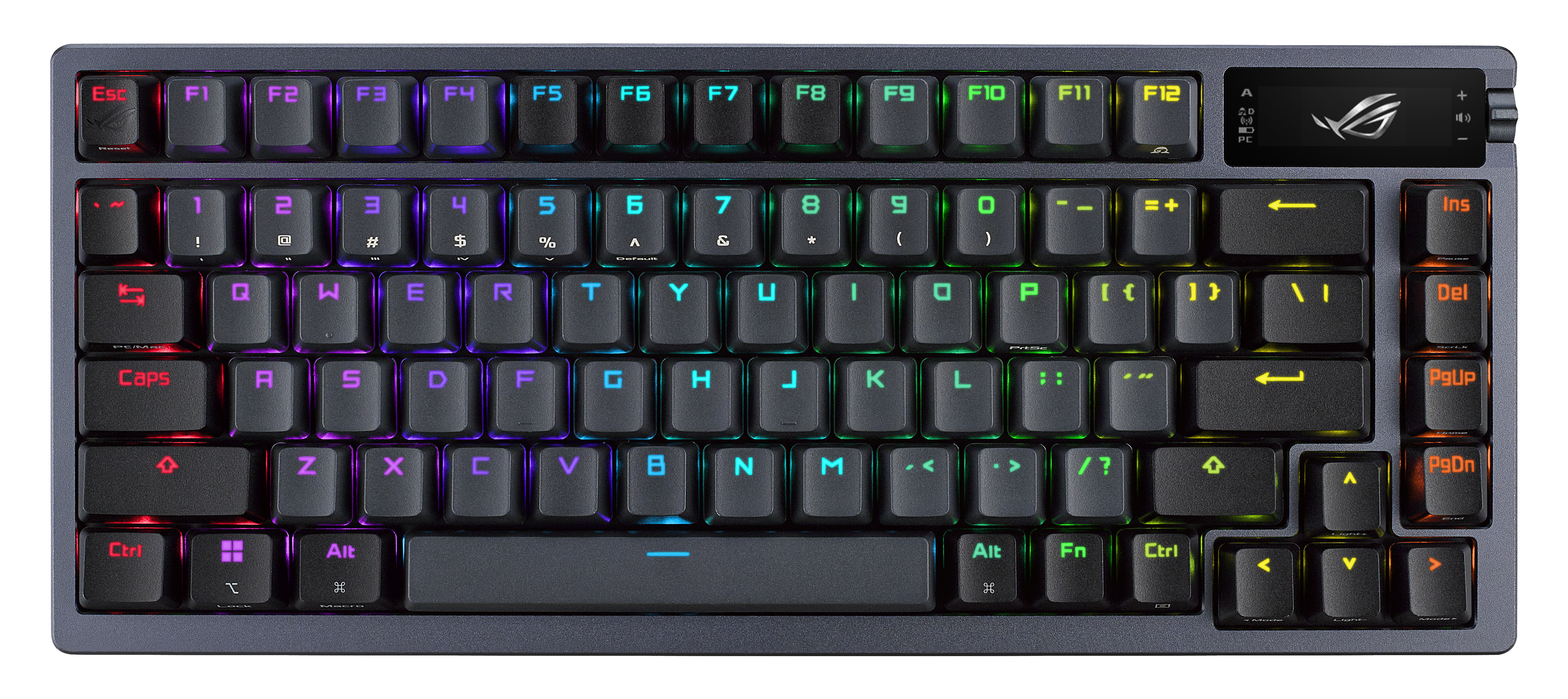 PC, Periferice & Software - ASUS ROG Azoth keyboard Gaming USB + RF Wireless + Bluetooth Black