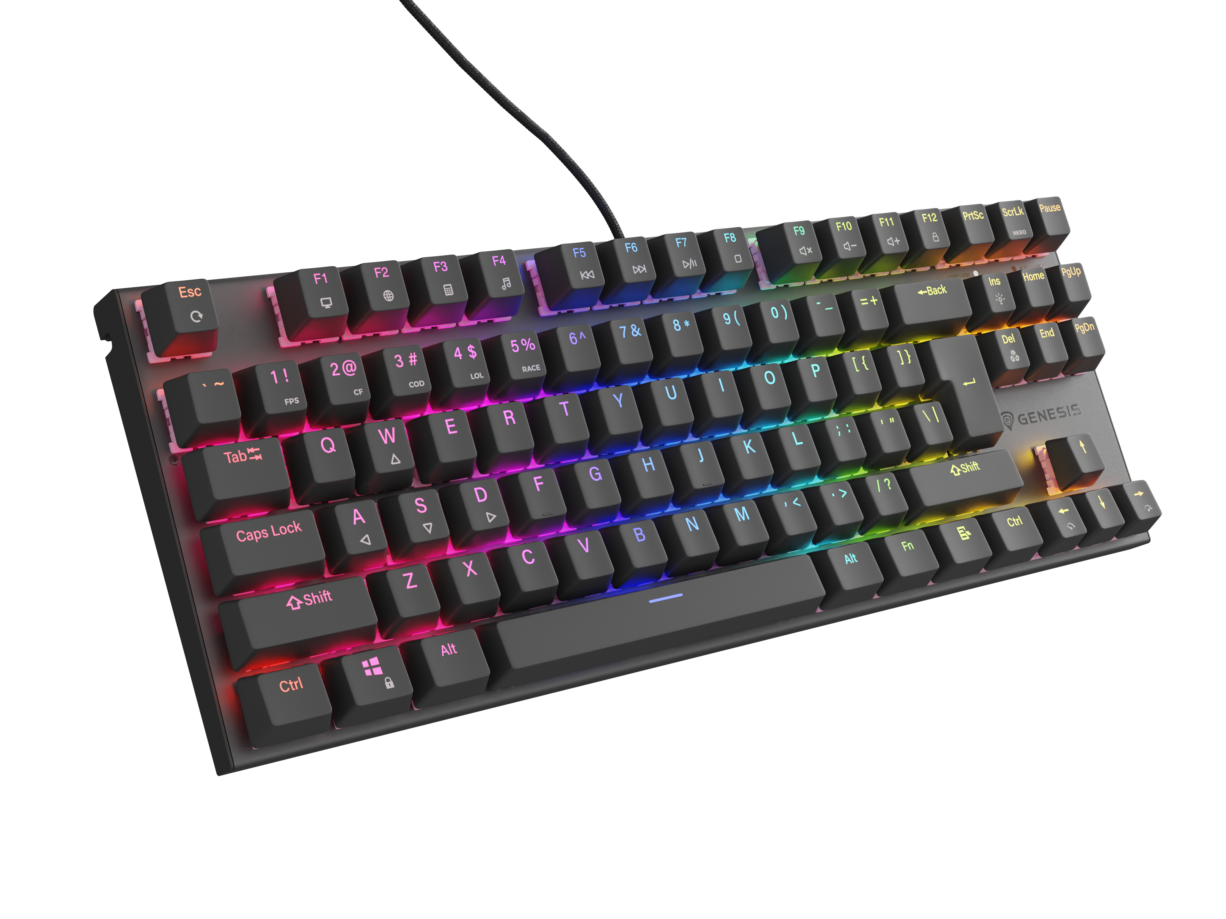 PC, Periferice & Software - GENESIS Thor 303 TKL keyboard Gaming USB QWERTY US International Black