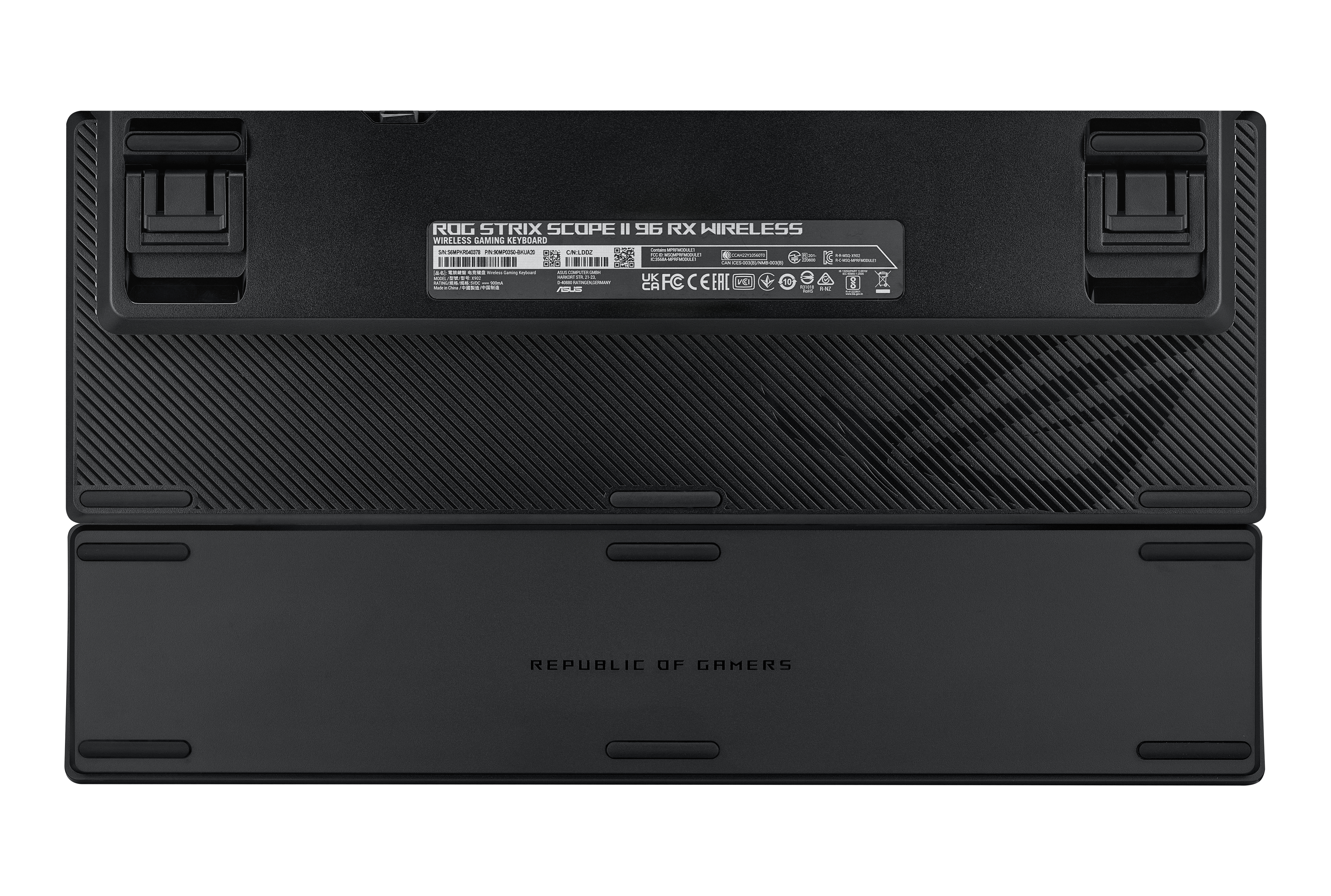 ASUS ROG Strix Scope II 96 RX Wireless keyboard Gaming USB + RF Wireless + Bluetooth Black [6]