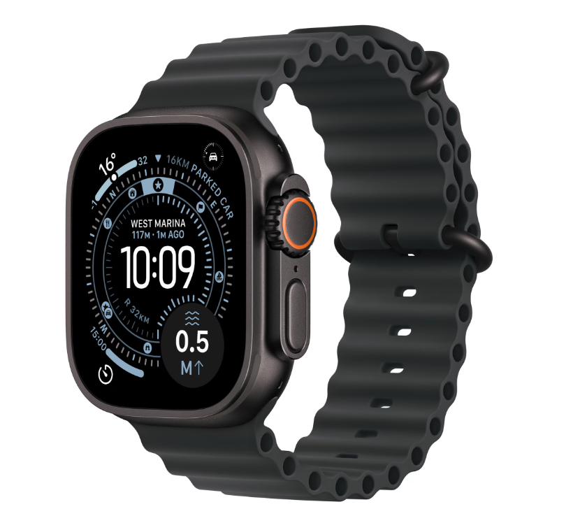 Apple Watch Ultra 3 GPS + Cellular 49mm Black Titanium Case with Black Ocean Band [2]