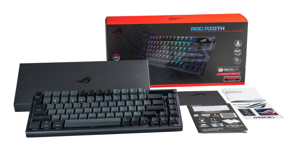 ASUS ROG Azoth keyboard Gaming USB + RF Wireless + Bluetooth QWERTY Black [4]