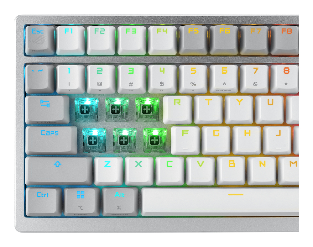 ASUS ROG Azoth White keyboard Gaming USB + RF Wireless + Bluetooth QWERTZ German [8]