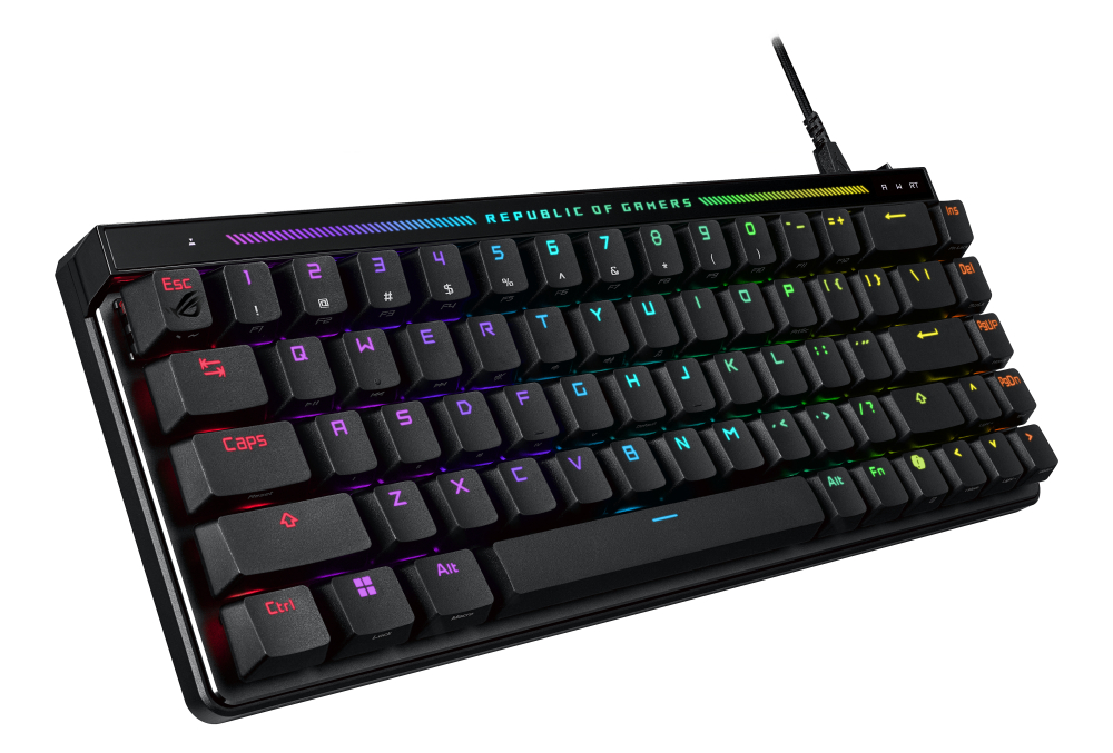 ASUS ROG Falchion Ace HFX keyboard Gaming USB QWERTZ German Black [7]