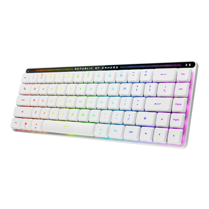 ASUS ROG Falchion RX Low Profile keyboard Gaming USB + RF Wireless + Bluetooth QWERTZ White [2]