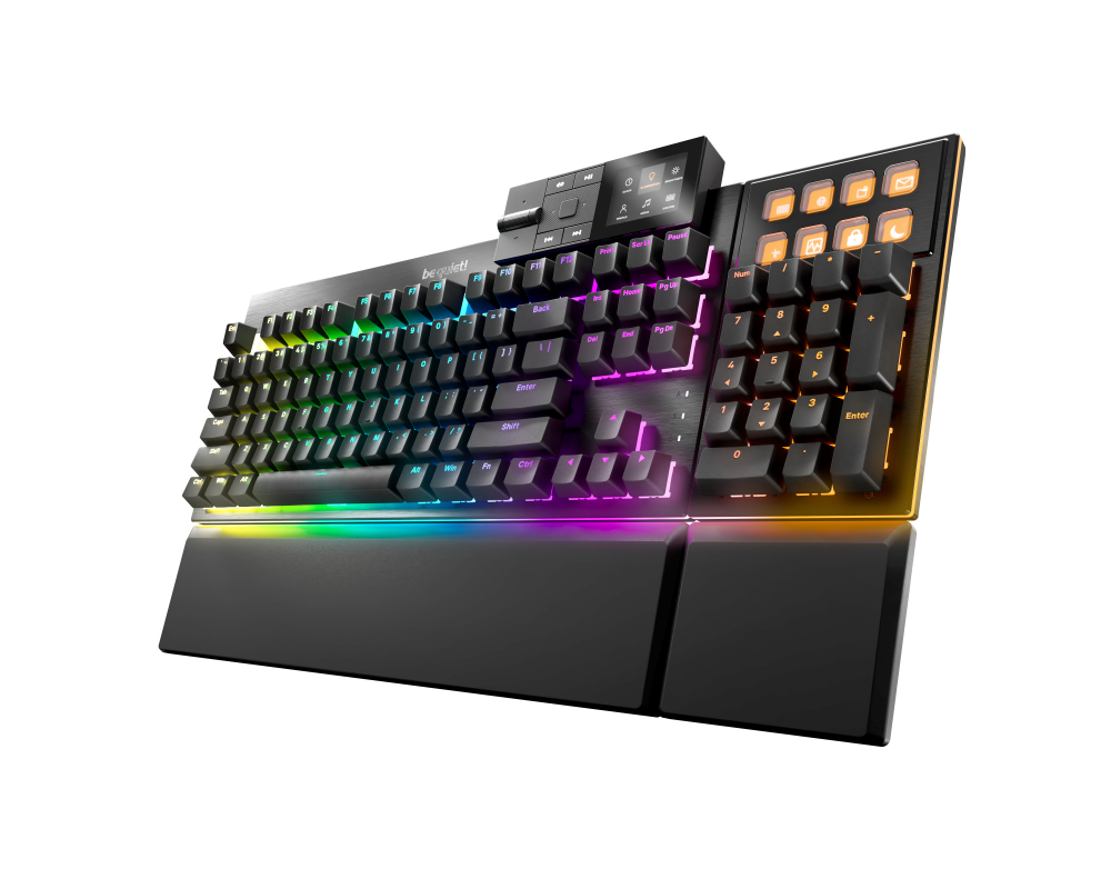 be quiet! Dark Mount Silent Linear US ANSI keyboard Gaming USB QWERTY US English Black [2]