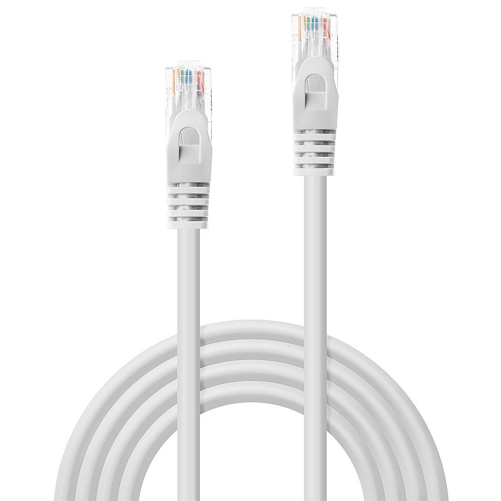 Cablu de retea Lindy 2m Cat.6 U/UTP, alb [2]