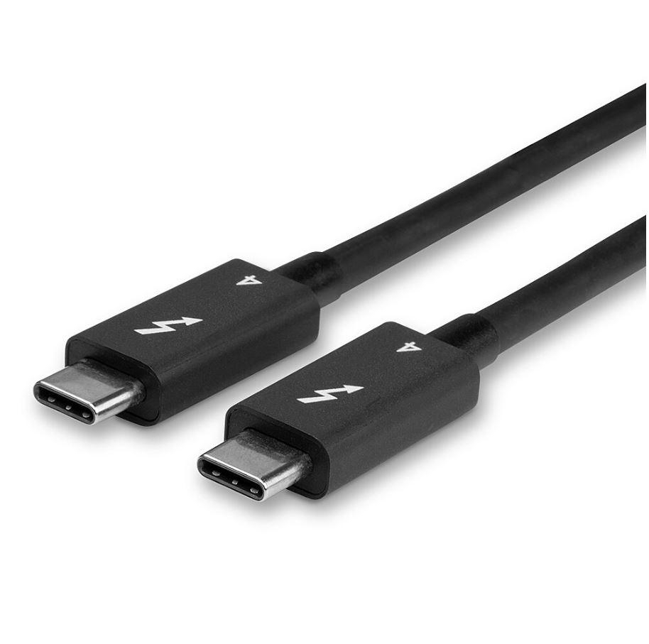 Cablu Lindy Thunderbolt 4, Length 1m, 40Gbps, passive, negru  Connectors  Connector A: Thunderbolt 4 USB Type C Male with E-Mark Connector B: Thunderbolt 4 USB Type C Male Housing Material: Stainless Steel Connector Plating: Nickel Pin Construction: Copper alloy Pin Plating: Gold Dimensions [1]
