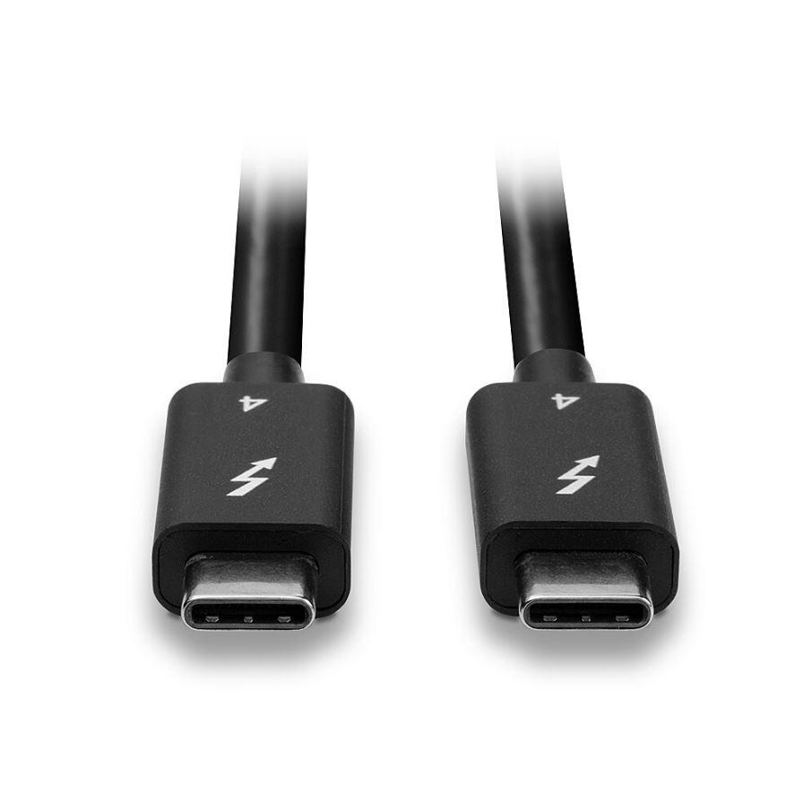 Cablu Lindy Thunderbolt 4, Length 1m, 40Gbps, passive, negru  Connectors  Connector A: Thunderbolt 4 USB Type C Male with E-Mark Connector B: Thunderbolt 4 USB Type C Male Housing Material: Stainless Steel Connector Plating: Nickel Pin Construction: Copper alloy Pin Plating: Gold Dimensions [3]
