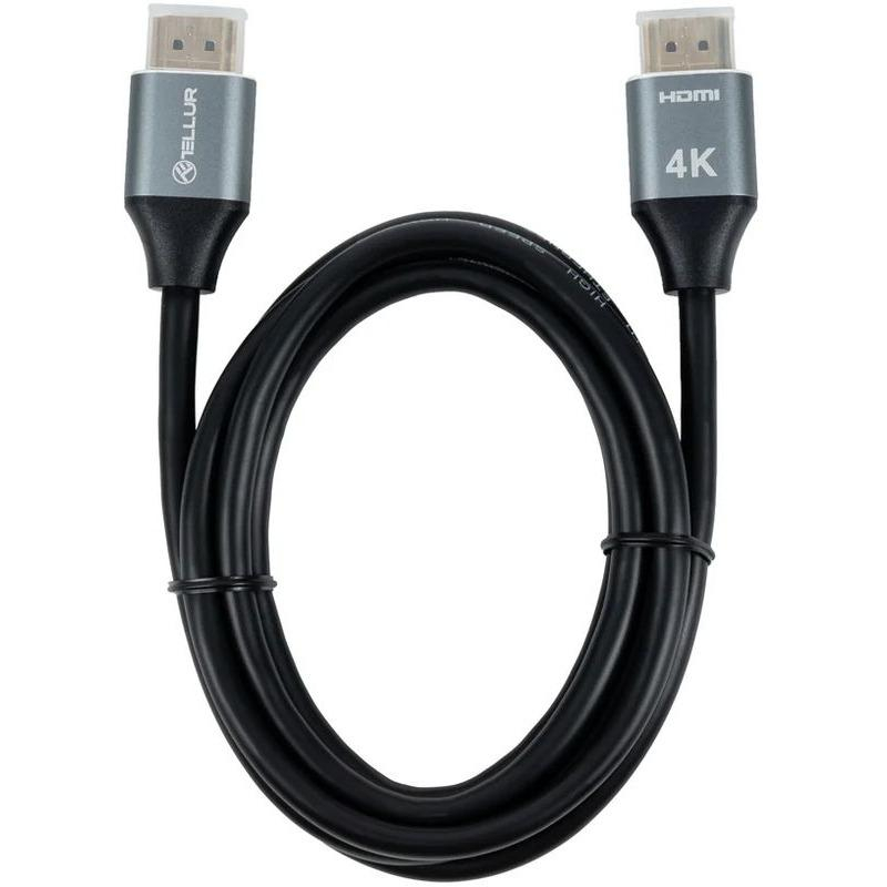 Cablu Tellur High Speed HDMI 2.0 4k, viteza 18Gbps, plug-plug, tata- tata, lungime cablu 1.5m, negru [2]