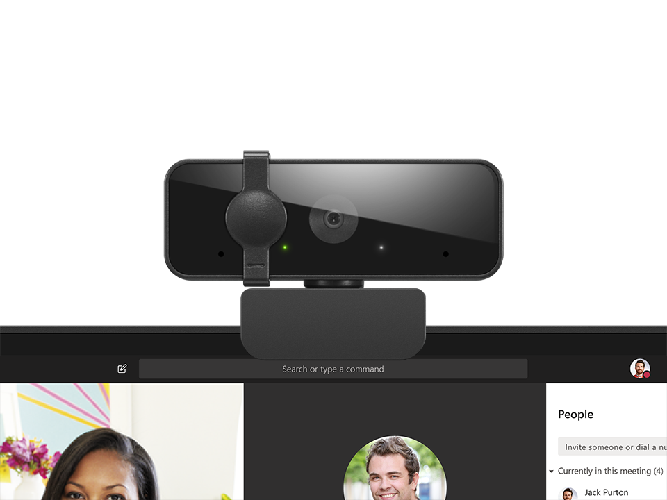 Camera Web Lenovo 310, rezolutie video Full HD, USB-A, Negru [4]