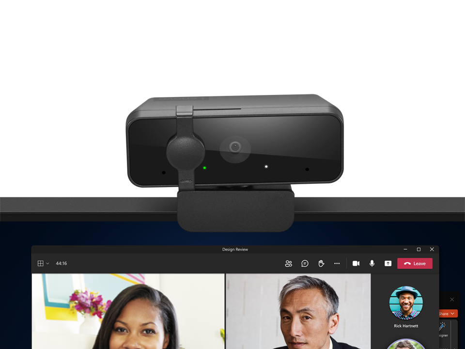 Camera Web Lenovo 310, rezolutie video Full HD, USB-A, Negru [5]