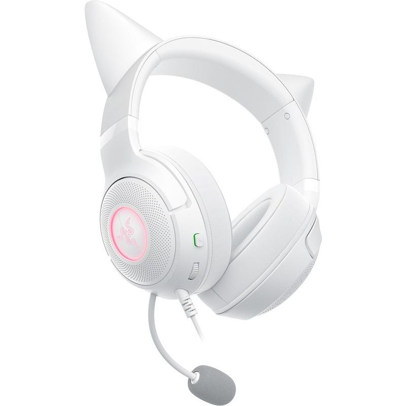 Casti Gaming Head-band RAZER Kraken Kitty V2, Wired, Alb [2]